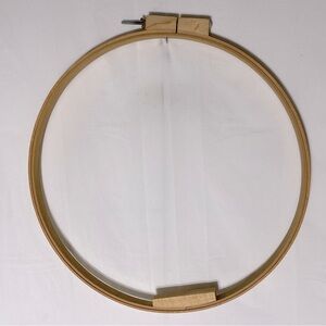Vintage Large Wooden Embroidery Hoop Art Craft Fibre Art Cross Stitch